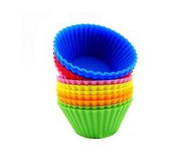 Silicone Muffin Cake Cupcake Cup Cake Mould Case Bakeware Maker Mold Tray Baking Jumbo LL