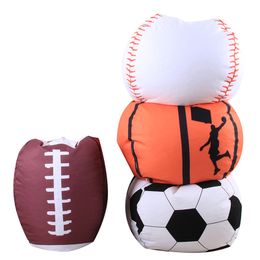 Sports Ball Storage Bag Baseball Football Rugby Basketball Large Capacity Bean Bag 18inches