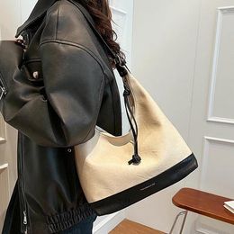 Evening Bags Brand Designer PU Stone Pattern Women's Shoulder Bag Casual Drawstring Crossbody Hobos Handbag