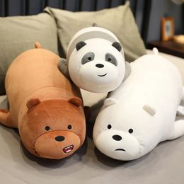 Plush Dolls 28-78CM Cartoon Forest Animal Panda Plush Toys Soft Down Cotton Padded Comfortable Fabric Home Decoration Cushion Pillow 231016