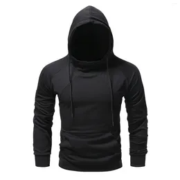 Men's Hoodies Mens Sweatshirts And Pants Autumn Winter Sweater Top Solid Colour Raglan Sleeve Casual Hooded Fleece Jacket With Hoodie