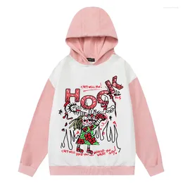 Men's Hoodies 2023 Men Autumn Streetwear Hoodie Sweatshirt Funny Cartoon Graphic Harajuku Anime Hooded Pullover Hip Hop Hipster