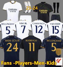 23 24 VINI JR soccer jerseys MBAPPE Tchouameni 2023 2024 football shirt ReAL Madrids Player Special Version CAMAVINGA Rodrygo MODRIC Camisetas men kids kituniforms