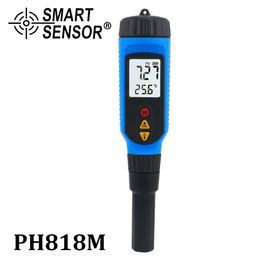 PH Meters Professional Food PH Tester Portable Pen Type pH Meter Alkalinity Meter Meat Vegetables Fruits Dairy pH Temperature Detection 231017