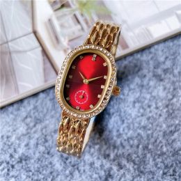 2023 New womens watches Three stitches Little needle run seconds Quartz Watch high quality Top luxury Brand clock Steel strap diamond women fashion accessories