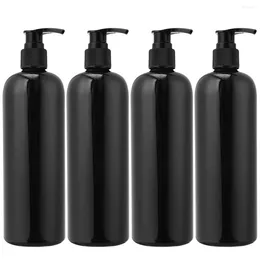 Flüssigseifenspender, schwarz, leere Pumpflaschen, Shampoo, 500 ml, nachfüllbare Lotion, Toilettenartikelbehälter für