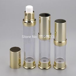 20ML Gold Airless Bottle with Lotion Pump, Cosmetic Essence Vacuum 20G, Empty Packaging Bottles, 40pcs/Lot Snsnf Raeui