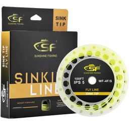 Braid Line SF 100FT Sinking Tip Fly Fishing Line Hi-Viz IPS5 Fly Line Weight Forward Taper Floating WF 3 4 5 6 7 8 9 WT 231017