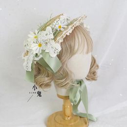 Berets Origional Multicolor Lolita Flower Elegant Flat Hat Bride Tea Party Gorgeous Hanyang Eclectic