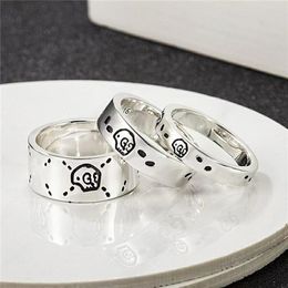 925 Silver Designer Love Heart Ring Men Women Snake Ring high-end quality couple wedding ring with box male and female designer Bu310L