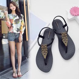 Sandals Summer Women Bohemian Flat Slides Flip Flops Seaside Vacation Shoes Woman Leisure Beach Zapatos Mujer