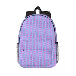 Backpack Pink And Blue Abstract Backpacks Teenager Bookbag Casual Students School Bags Laptop Rucksack Shoulder Bag Large Capacity