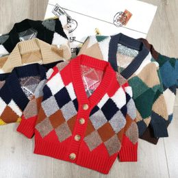 Cardigan Kids Jackets Coat Spring Autumn Baby Sweater Children's Knit Sweater Cardigan Boy Girl Treasure Coat Long-sleeved Sweater 231016