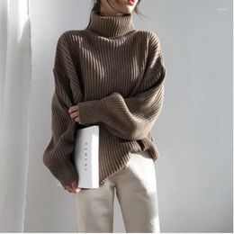 Women's Sweaters High Collar Sweater Coat Autumn/Winter Korean Version Fashion Loose Versatile Outerwear Mesh Red Lazy Style Long Sleeve Top