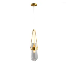 Pendant Lamps Nordic Chandelier El Vintage Glass Lamp Iron Hanging Lighting Led Modern Light 1 Buyer