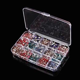 15 Grids Plastic Transparent Nail Tools Storage Box Powder Rhinestone Container Organiser Box Nail Art Accessories Box F2680 Liglw Ojsns