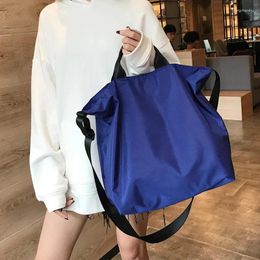 Evening Bags Women Nylon Shoulder Bag Large Capacity Waterproof Cloth Handbag Tote Solid Crossbody Big Travel Purse For Ladies