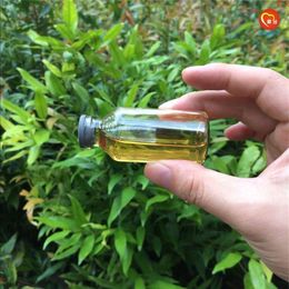 28*65*125mm 25ml Transparent Glass Bottles with Cover Rubber Jars Vials for Liquid Storage 100pcs good qty Bsrup