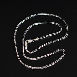 1 6mm 925 Sterling Silver Fox Tail Chain Necklace Fashion Chains Men Women Jewellery Necklace DIY accessories16 18 20 22 24 26Inch2823