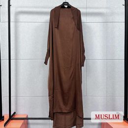 Ethnic Clothing Modest Woman Muslim Abaya Casual Dubai Solid Dresses Female Oversize Loose Kaftan Turkey Morocco Musulman Robe