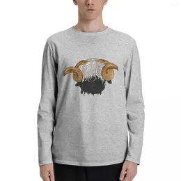 Men's Polos Valais Blacknose Sheep Long Sleeve T-Shirts Black T Shirts Blouse Sweat Shirt Mens Clothing