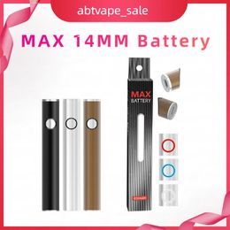 Shenzhen Original Max Battery 14mm Diameter Cartridge Batteries 650mAh Preheat Variable Voltage VV Vape Pen for 510 Carts with USB Passthrough Wholesale I Vape