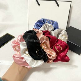 Women Designer Jewellery Letter Rubber Band Ponytail Hair Rope Elastic Hair Scrunchies Fashion Hair Accessories