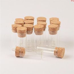 Mini Glass Jars with Corks 3ml 6ml wide-mouth Bottles Jar Storage for Sand Liquid Food 100pcs good qty Ullth