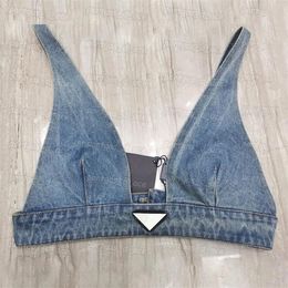 Womens Denim Bra Tops Sexy Sling Sleeveless Tanks Cool Fashion Holiday Street Style Denim Bras2563