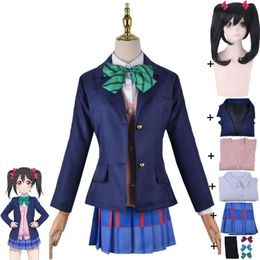 Cosplay Anime Nico Yazawa Niko Lovelive Love Live Nijigasaki High School Idol Club Cosplay Costume Wig Jk Uniform Hallowen Suit