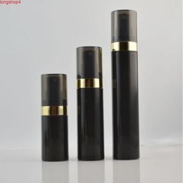 15ml 30ml 50ml airless cosmetic cream sprays containers,black lotion vacuum bottles with pump SN813goods Vekst Ggjjf