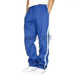 Men's Pants Men's Pants Maor Block Sweatpants Tether Large Size Pant Loose Autumn And Winter Sports Patchwork Trousers 4 1 x1017