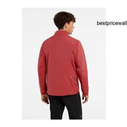 Arc'terxy Windshell Jackets Men's Coats ARC'TERXY SOLANO Windproof Men's Soft Shell Jacket Qixi Gift Sedona Sandstone Red XS HBP5