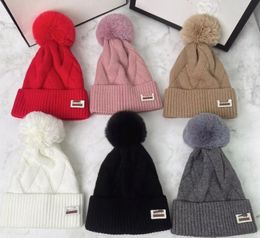 Classic Woollen Cap Winter New Fleece Lined Padded Warm Keeping Knitted Hat Japanese Big Head Circumference Anti-Freezing Ear Protection Fluffy Ball Cap