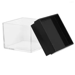 Jewelry Pouches 10 Pcs Collection Display Box Plastic Storage Containers Clothes Clear Acrylic Case