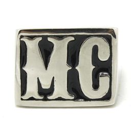 5pcs Size 7-15 New Design MC Biker Ring 316L Stainless Steel Fashion Jewellery Cool Motorcycles Style Ring277z