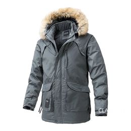 Men's Down Parkas Men Winter Hooded Long Jackets Male Multiple Pockets Coats Warm Quality Man Casual Outdoor Overcoats 4XL 231017
