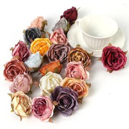 Decorative Flowers 5/10Pcs Peony Artificial Heads 5cm Fake For Home Decor Marriage Wedding Decorations DIY Craft Wreath Accessories