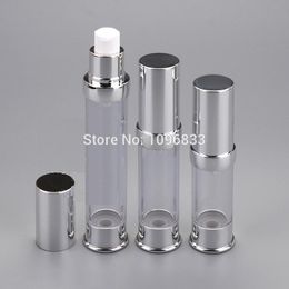 20ML Silver Airless Pump Bottle, Lotion Vacuum Cosmetic Essence Bottles, Packing bottles, 40pcs/Lot Jktiu Qqoaf