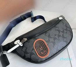 Trend Bambag Waist Bag Men Women Shoulder Chest Fanny Pack Large Crossbody Genuine Leather Purse with Box