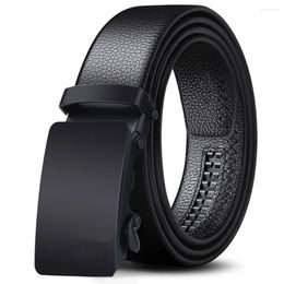 Belts Business Style Mens Belt Metal Automatic Buckle Strap Male Black High Quality Girdle Fashion Jeans Waistbands