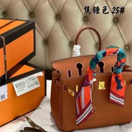 Handbags Handbag Togo Designer Shoulder One Messenger Same Bag Head Leather Women's Platinum have logo