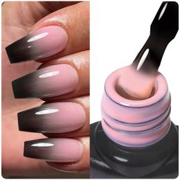 Nail Polish LILYCUTE Temperature Color Changing UV Gel Nail Polish All For Manicure Semi Permanent Soak Off Thermal Nail Art Gel Varnish 231016