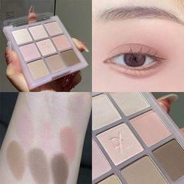 Eye Shadow 9Color Eyeshadow Pallete Matte Gray Purple Smoke Pink Eye Pigments Waterproof Long Lasting Natural Nude Eye Shadow Cosmetic 231016