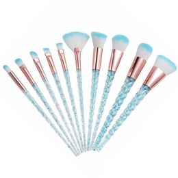 10pcs Makeup Brush Set Face Power Foundation Brushes Cosmetic Brushes Set Beauty Tool ZZ