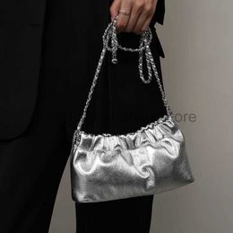 Shoulder Bags leather bag Shoulder Bag Handbag Women's Crossbody Bags Underarm chain bag silver bag ladiesstylishhandbagsstore