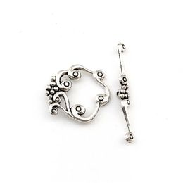 50 Sets Antique Silver Zinc Alloy OT Toggle Clasps For DIY Bracelets Necklace Jewellery Making Supplies Accessories F-69234L