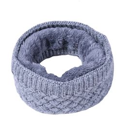 Scarves Unisex Winter Hiking Cycling Scarf Knit Neck Warmer Chunky Soft Thick Circle Loop Scarves for Woman Man 231017