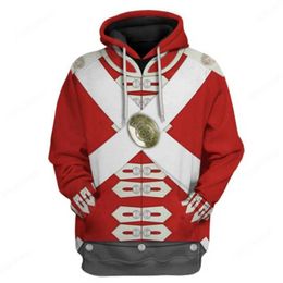 Men's Hoodies Sweatshirts Comforters Sets New Popular Historical Uniform Series Cosplay Fashion 3d Printed Sweater Hoodie