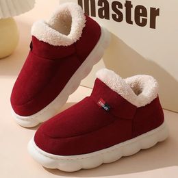 Slippers Cotton Bag and Mens Winter Home Indoor Thick Sole Plush Fur Warm Couple Shoes One Piece for Sale 231017